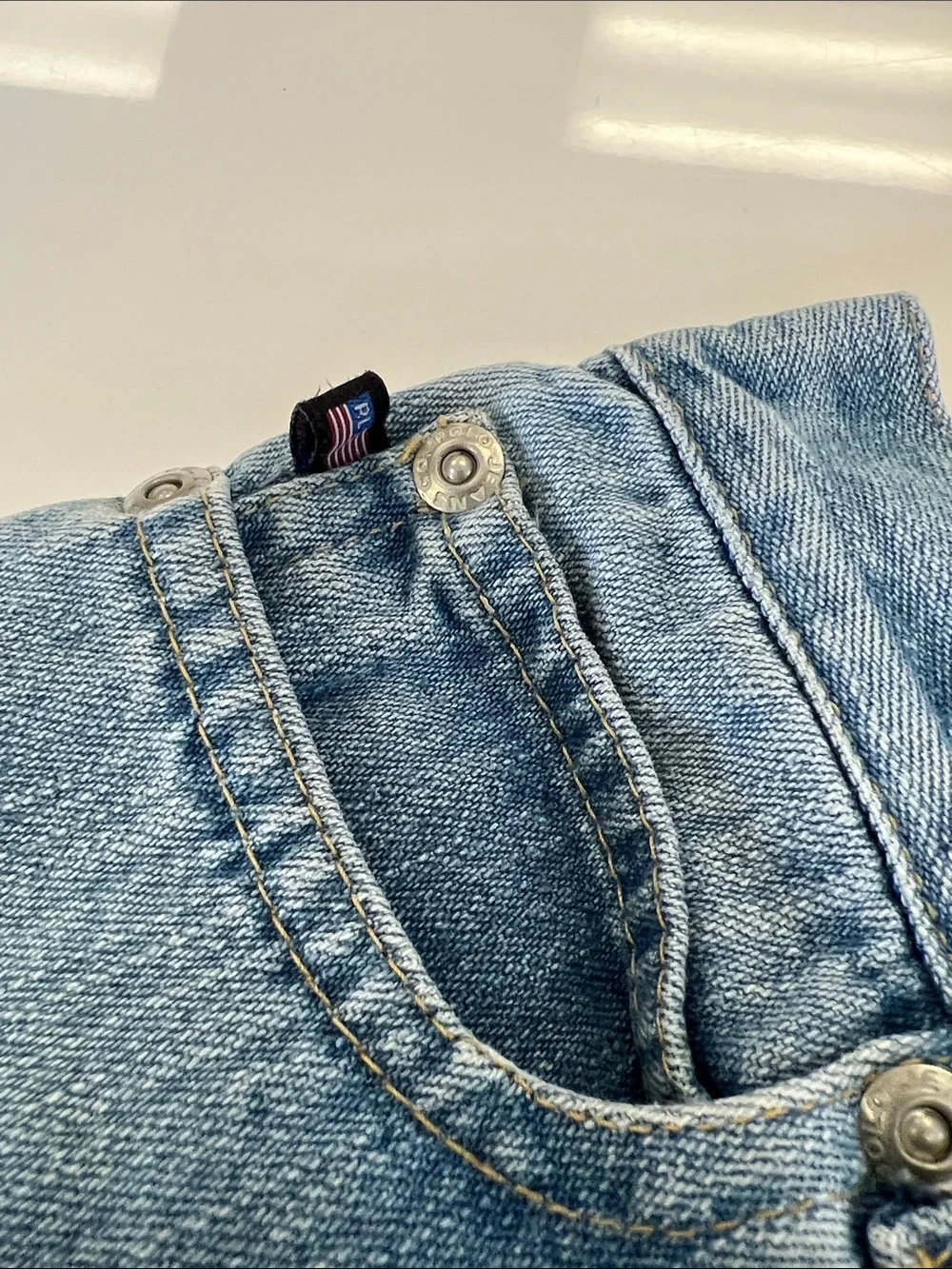 Ralph Lauren cropped Light Wash Jeans - girls sz 6X adorable !!